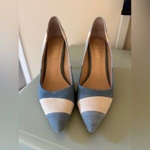Blue Jean and Cream Heels